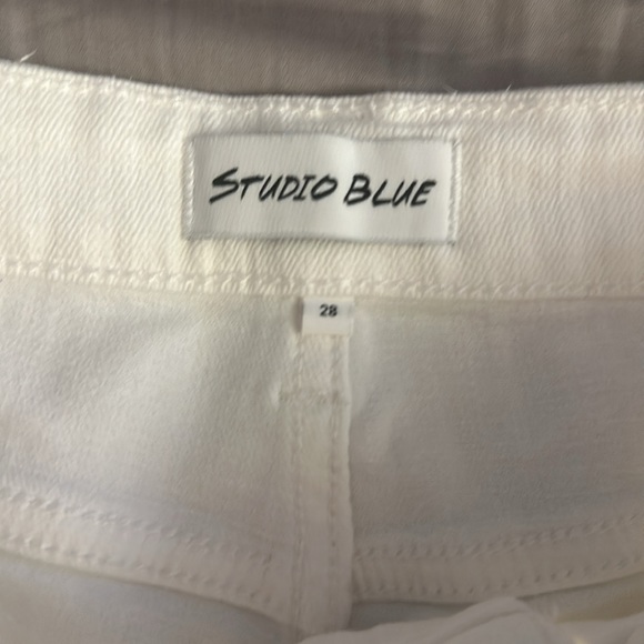 White Demin Shorts - Picture 2 of 4